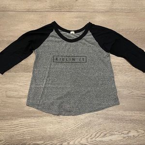 Brandy Melville Killin’ It Mid-Sleeve Top